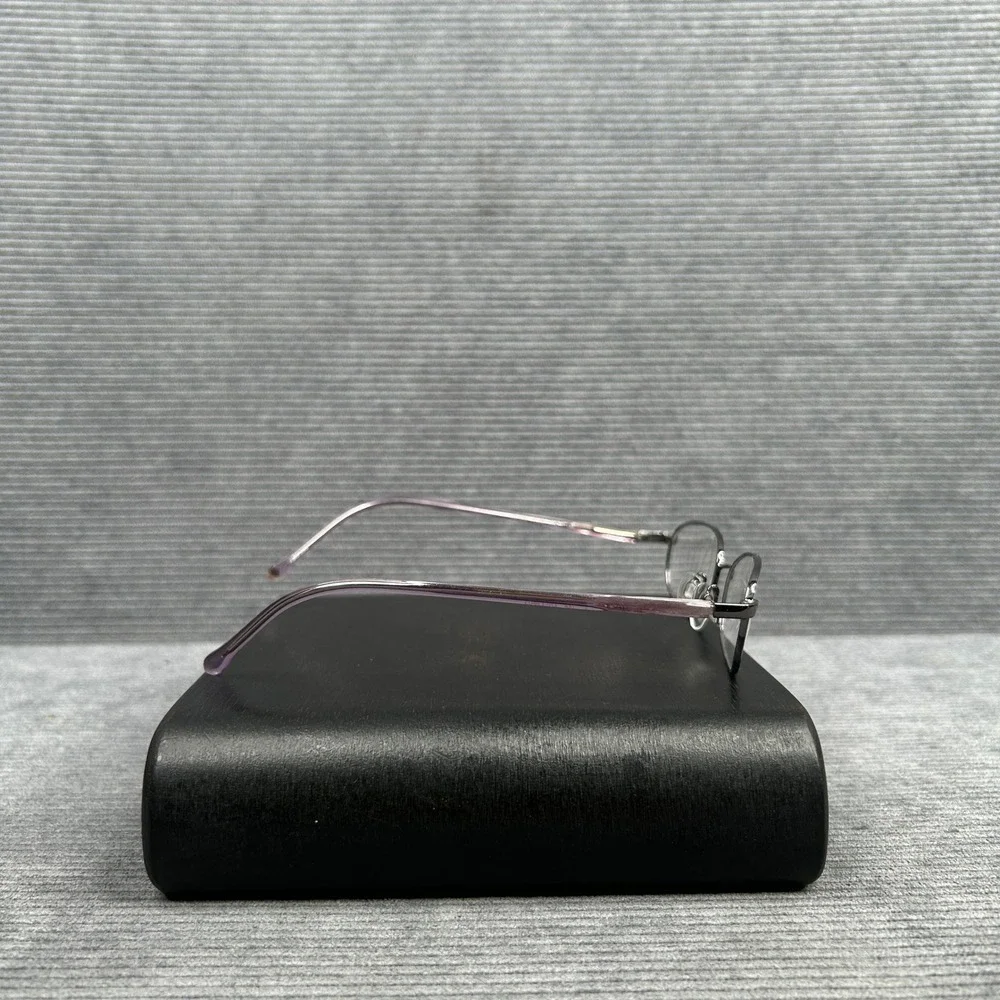 Revlon RV 510 Plum Oval Y2k Eyeglasses Metal Frames Purple Designer Eyewear